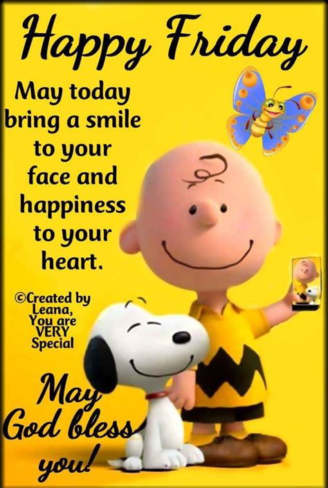 Thank the Lord that it comes every week bringing with it joy and positivity. . Snoopy friday blessings